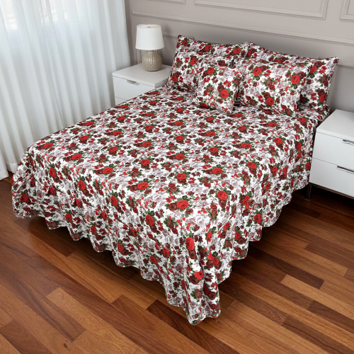 Cubrecama Rosas con Vuelo