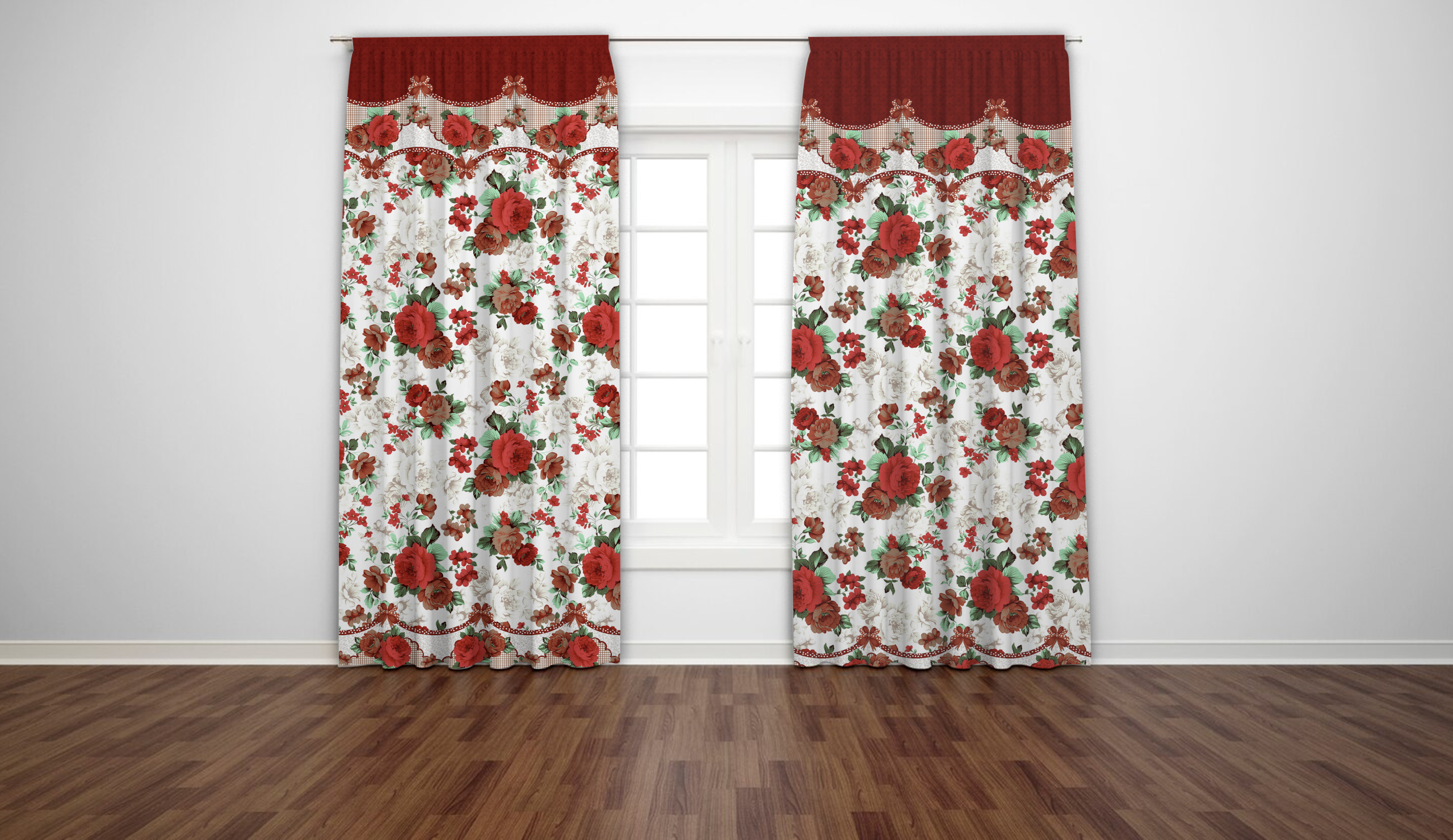 Set de Cortinas Rosas